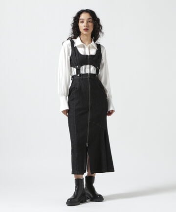 AULA AILA/アウラアイラ/2WAY DENIM JUMPER SKIRT