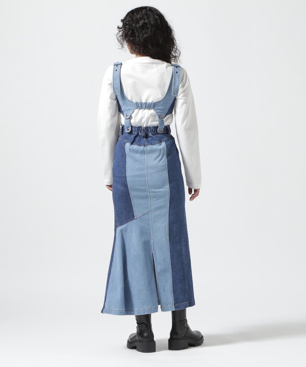 AULA AILA/アウラアイラ/2WAY DENIM JUMPER SKIRT