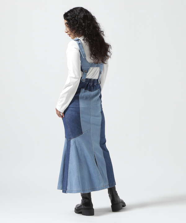 AULA AILA/アウラアイラ/2WAY DENIM JUMPER SKIRT（7874117710