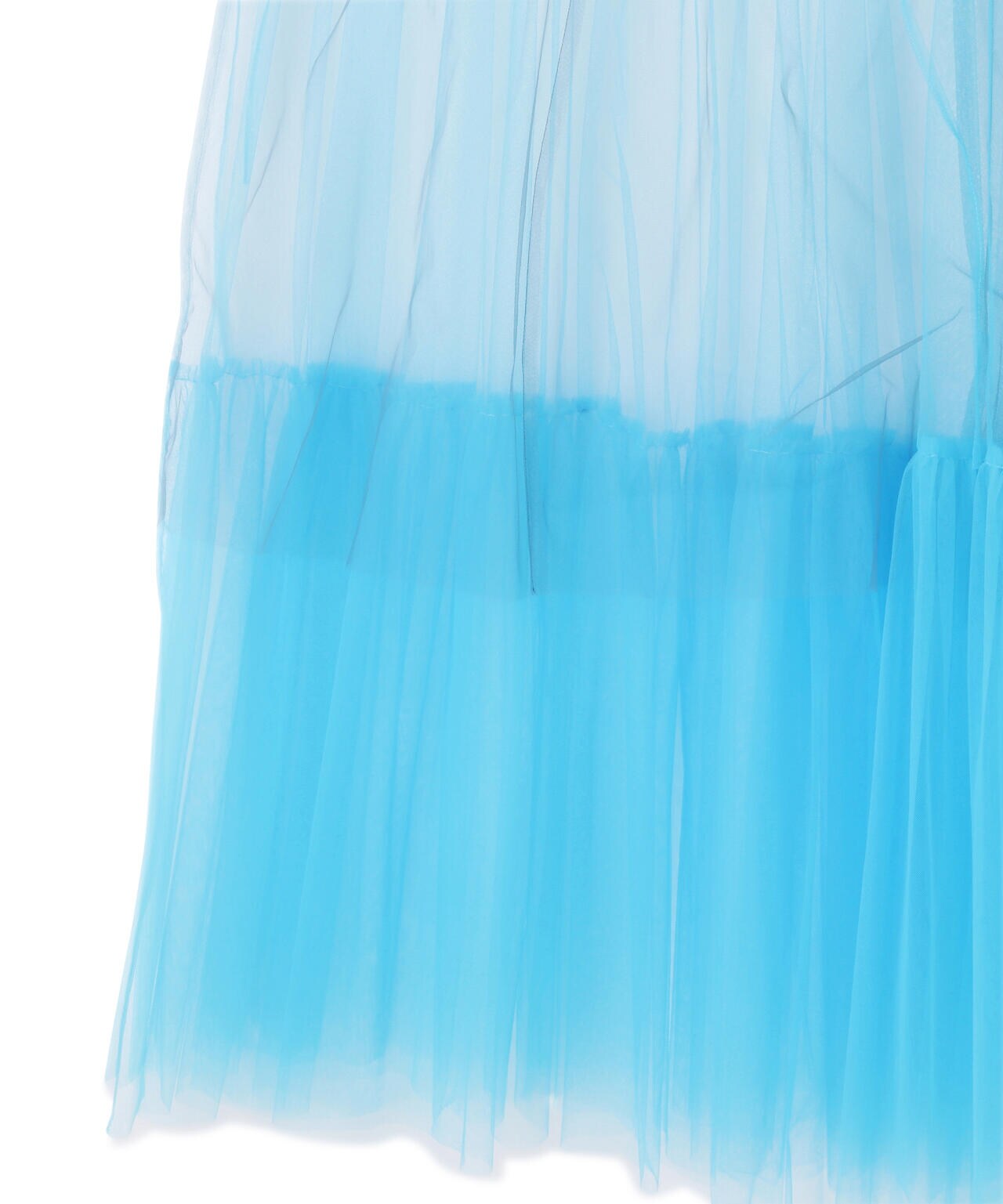 MAISON SPECIAL/メゾンスペシャル/Tulle Shirring Gathered Dress