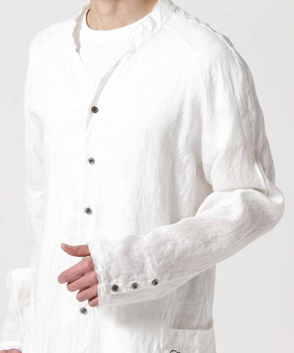 KMRii/ケムリ/Splash Linen Long Shirt