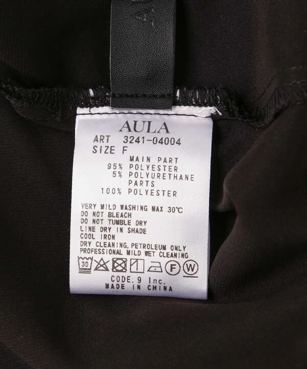 AULA/アウラ/Sheer Trim Silk Touch Shirt