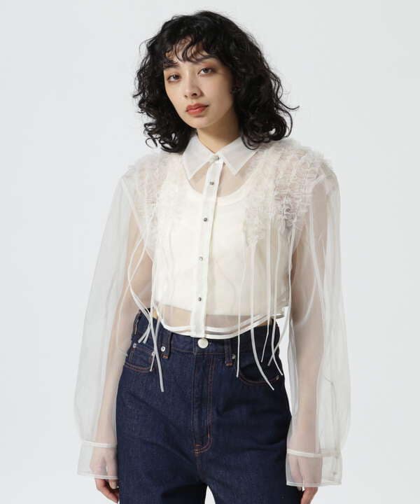 PRANK PROJECT/プランクプロジェクト/Ruffled Tulle Short Shirt