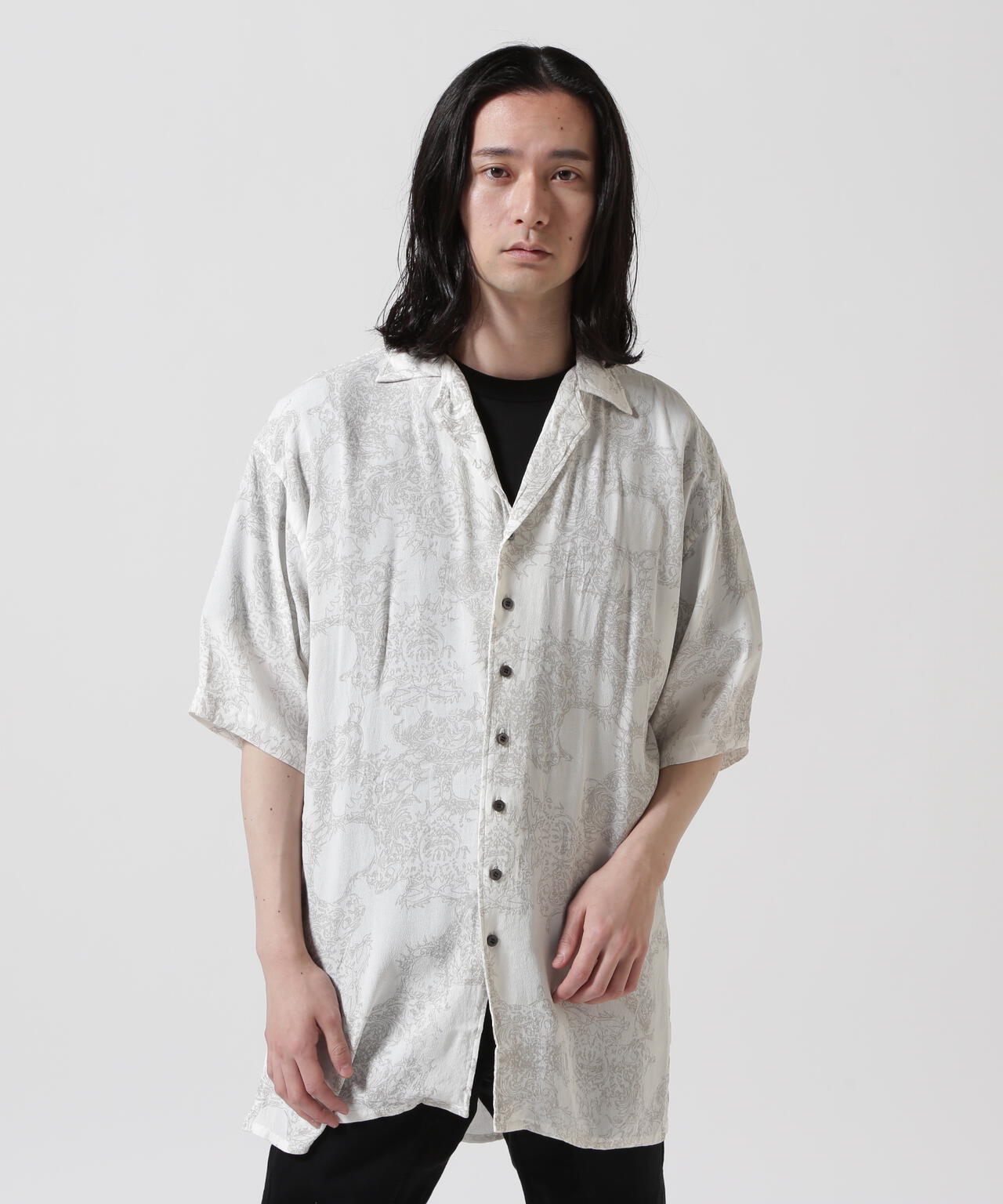 KMRii/ケムリ/Magnolia Crepe Rayon Shirt