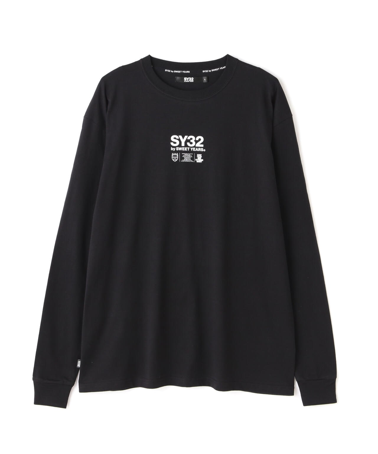 SY32 by SWEET YEARS/MULTI CENTER LOGO L/S TEE