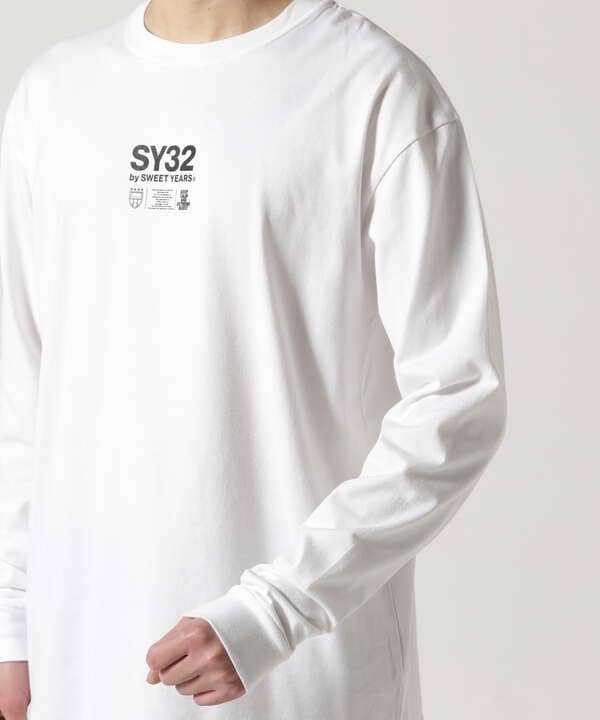 SY32 by SWEET YEARS/MULTI CENTER LOGO L/S TEE