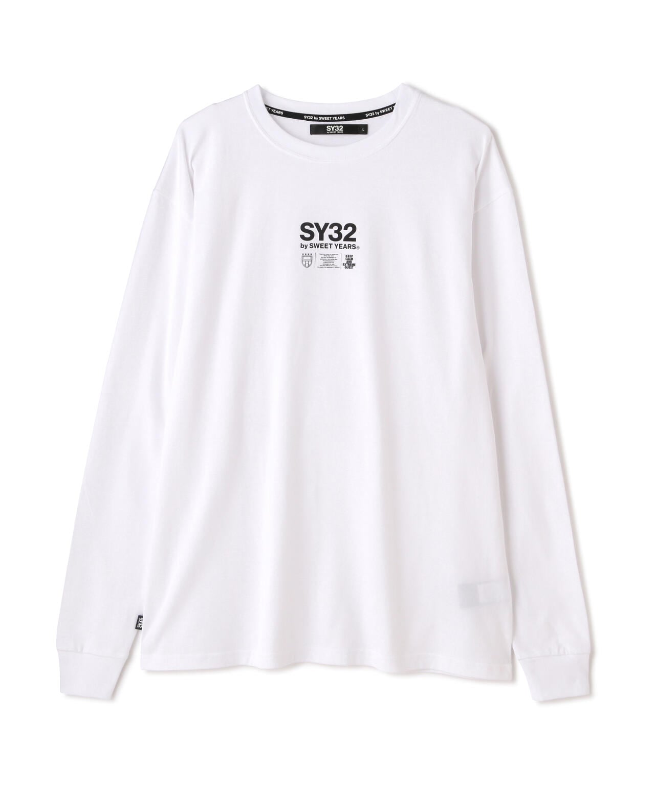 SY32 by SWEET YEARS/MULTI CENTER LOGO L/S TEE