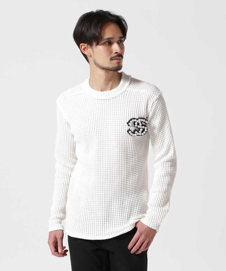 FranCisT_MOR.K.S./BIG WAFFLE KNIT PULL OVER/MK3066 | ROYAL FLASH