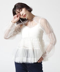 MAISON SPECIAL/メゾンスペシャル/Tulle Camisole Bolero | ROYAL ...