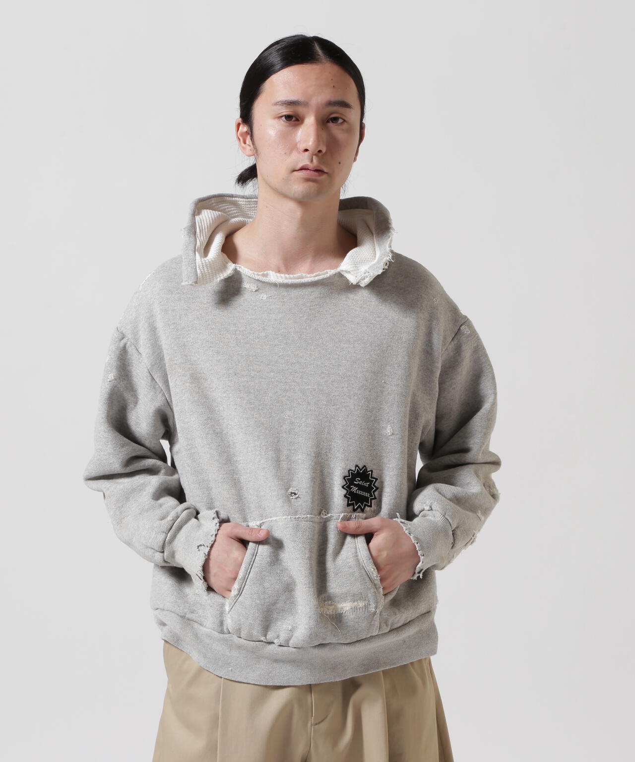 SAINT MICHAEL/セント マイケル/HOODIE/DOUBLE FACE/GRAY | ROYAL ...