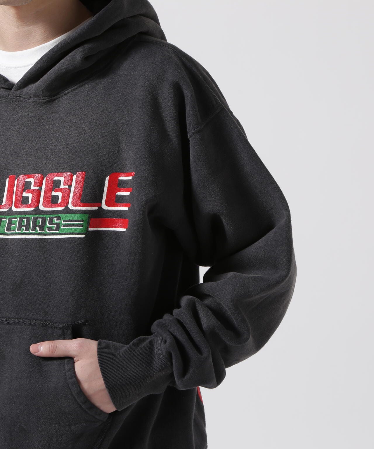 SAINT MICHAEL/セント マイケル×デニムティアーズ/HOODIE/STRUGGLE/BK | ROYAL FLASH (  ロイヤルフラッシュ ) | US ONLINE STORE（US オンラインストア）