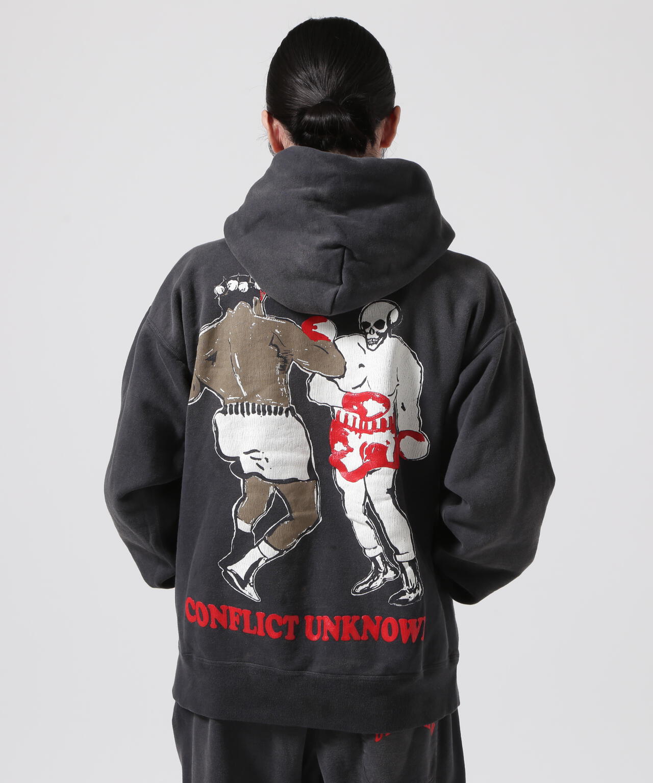 SAINT MICHAEL/セント マイケル×デニムティアーズ/HOODIE/STRUGGLE/BK | ROYAL FLASH (  ロイヤルフラッシュ ) | US ONLINE STORE（US オンラインストア）