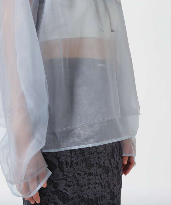 MAISON SPECIAL/メゾンスペシャル/See-through Tulle Hoodie