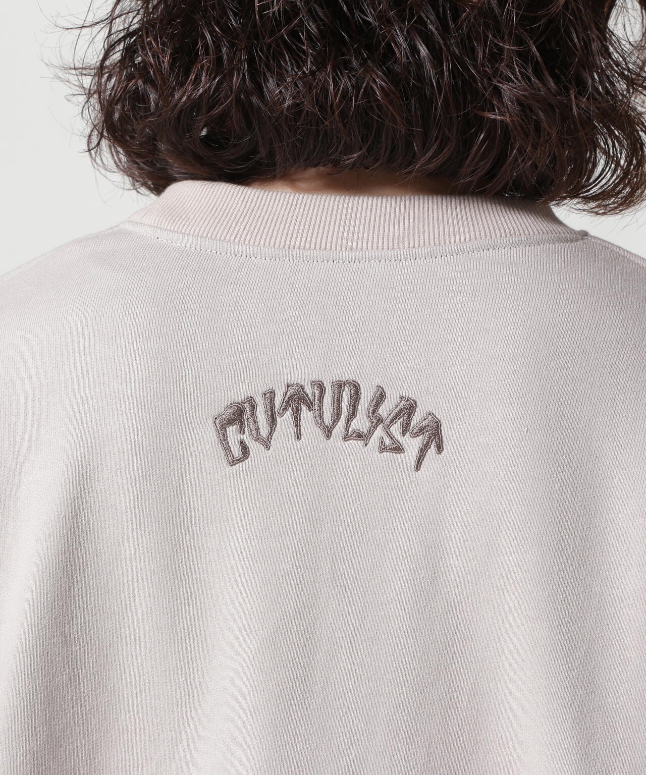 CTLS/シーティーエルエス/別注USUAL CREW-NECK 刺繍クロス