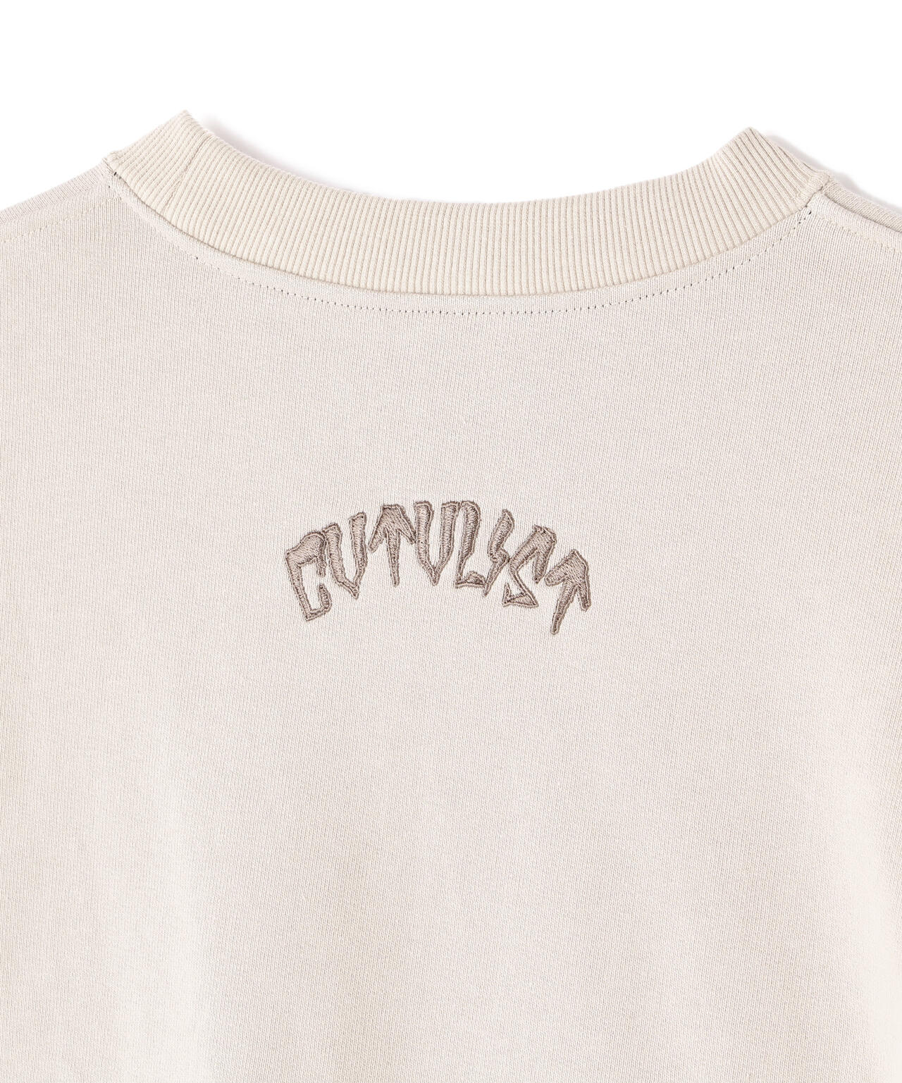 CTLS/シーティーエルエス/別注USUAL CREW-NECK 刺繍クロス