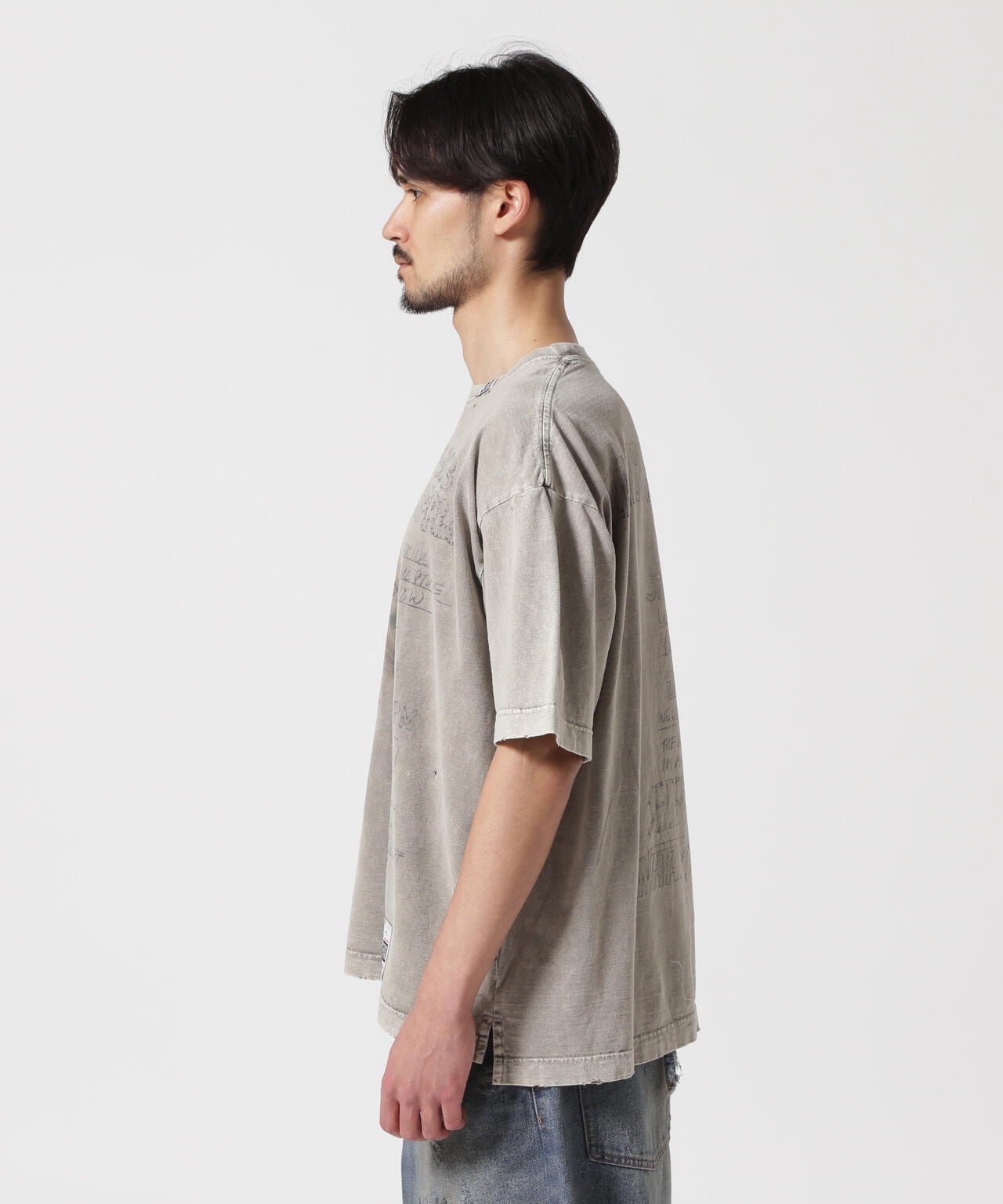 Maison MIHARAYASUHIRO/メゾン ミハラヤスヒロ/Bleached T-shirt