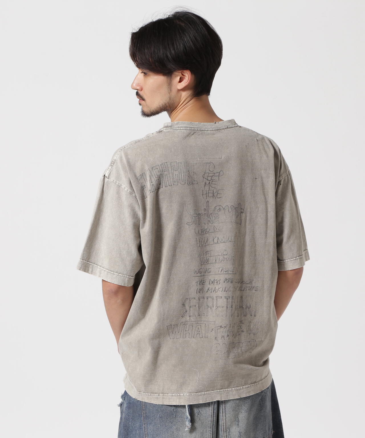 Maison MIHARAYASUHIRO/メゾン ミハラヤスヒロ/Bleached T-shirt