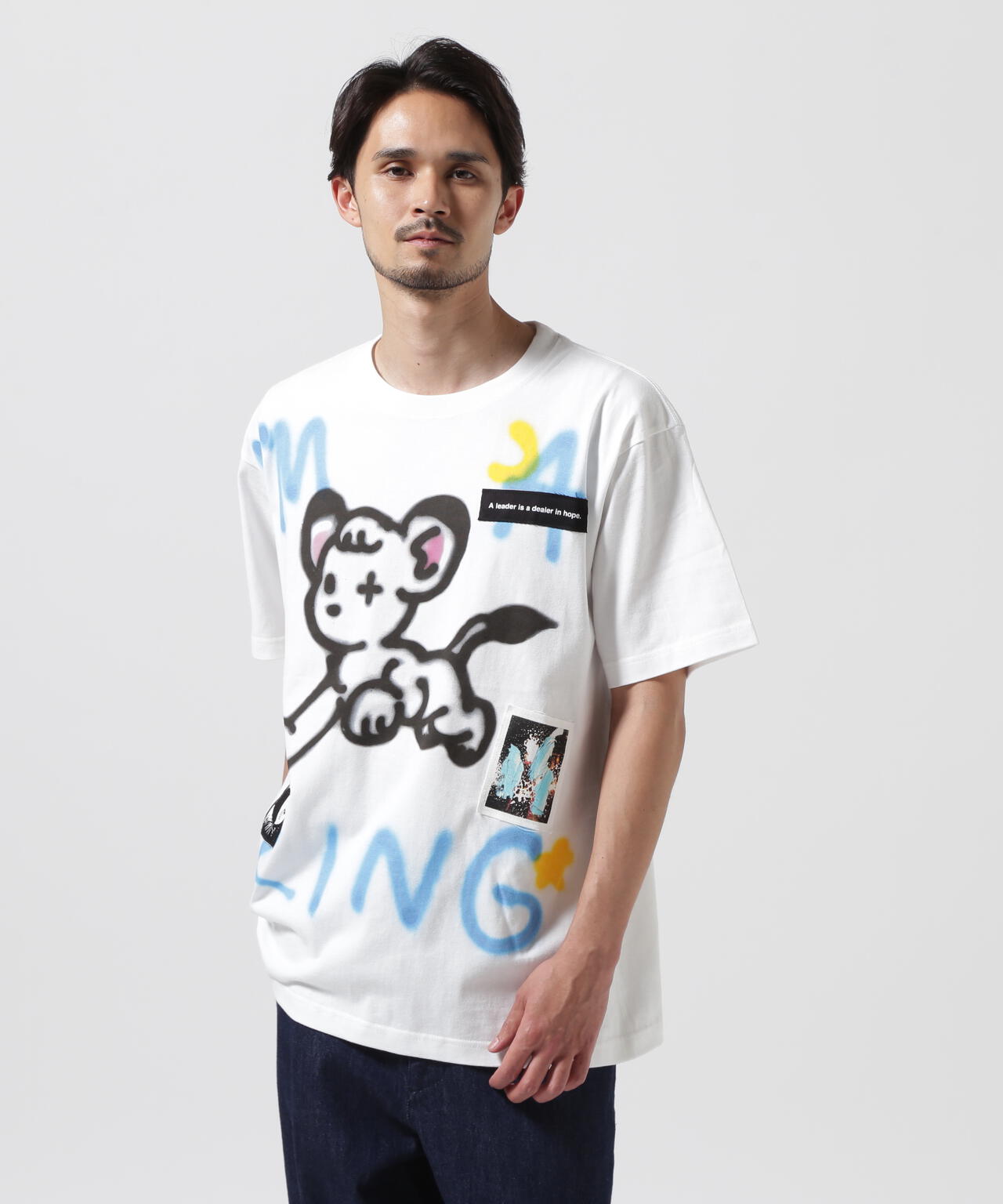 Guernika/SHINICHIROINUI×TEZUKA WORLD/PAINT TEE/LEO