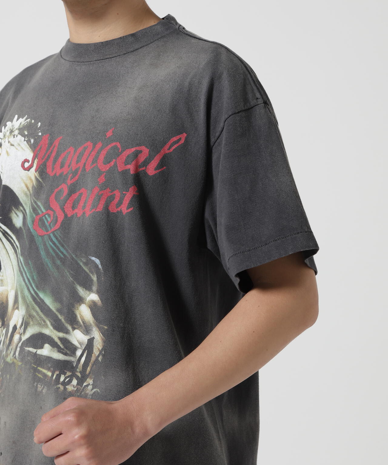 SAINT MICHAEL/セントマイケル/SS TEE/MAGICAL SAINT/BLK | ROYAL FLASH ( ロイヤルフラッシュ )  | US ONLINE STORE（US オンラインストア）