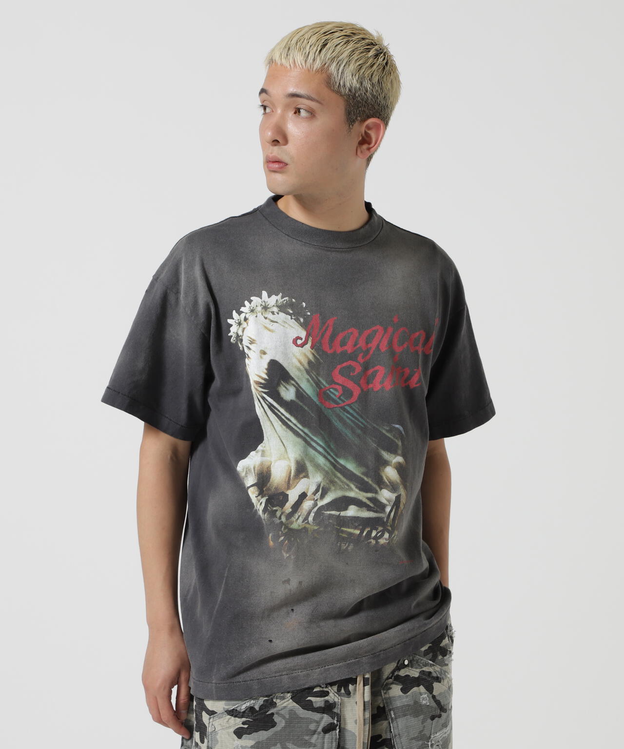 SAINT MICHAEL/セントマイケル/SS TEE/MAGICAL SAINT/BLK | ROYAL FLASH ( ロイヤルフラッシュ )  | US ONLINE STORE（US オンラインストア）