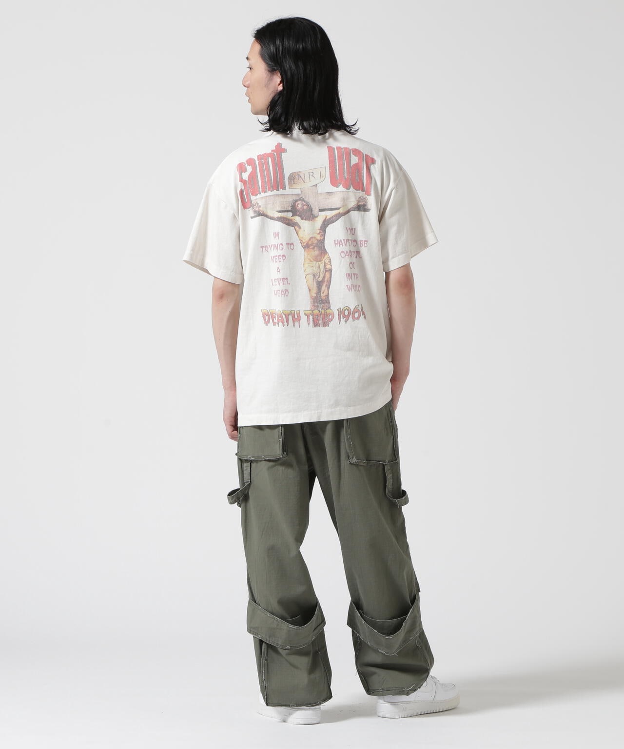 SAINT MICHAEL/セントマイケル/SS TEE/SAINT WAR/WHITE | ROYAL FLASH ( ロイヤルフラッシュ ) |  US ONLINE STORE（US オンラインストア）