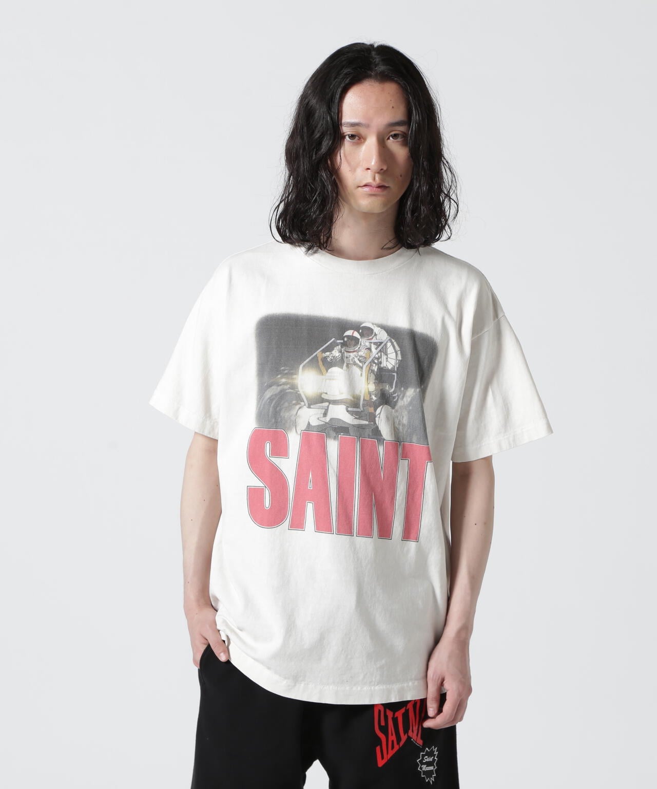 SAINT MICHAEL/セント マイケル/FD_SS TEE/SAINT/WHITE