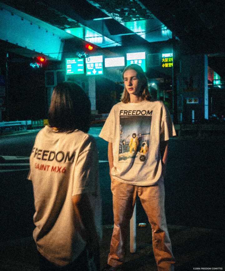 SAINT MICHAEL/セント マイケル/FD_SS TEE/ASTRO/WHITE