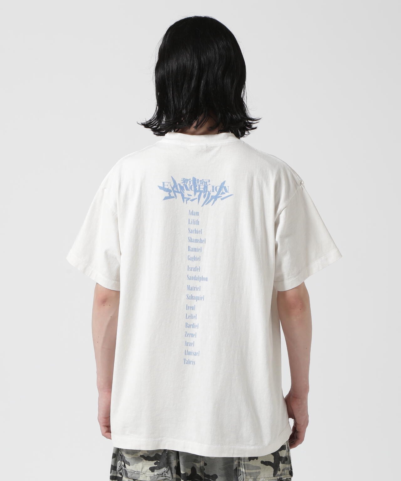 SAINT MICHAEL/セントマイケル×エヴァンゲリオン/SS TEE/SHINJI/WHITE