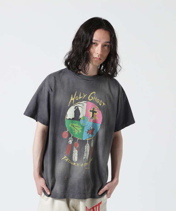 SAINT MICHAEL/セント マイケル/LM_SS TEE/HOLY GHOST/BLK（7874134343 ...