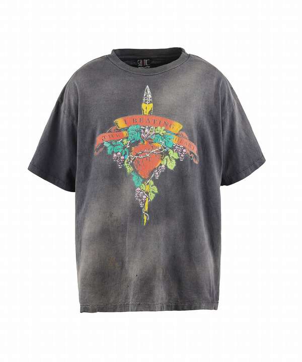 SAINT MICHAEL/セント マイケル/LM_SS TEE/BEATING/BLACK