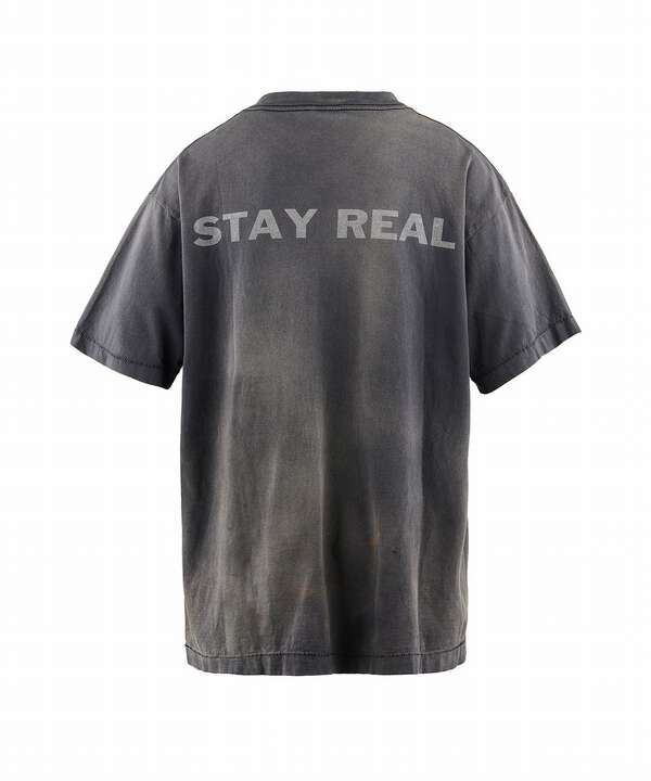 SAINT MICHAEL/セント マイケル×PTP/SS TEE/STAY REAL/BLK