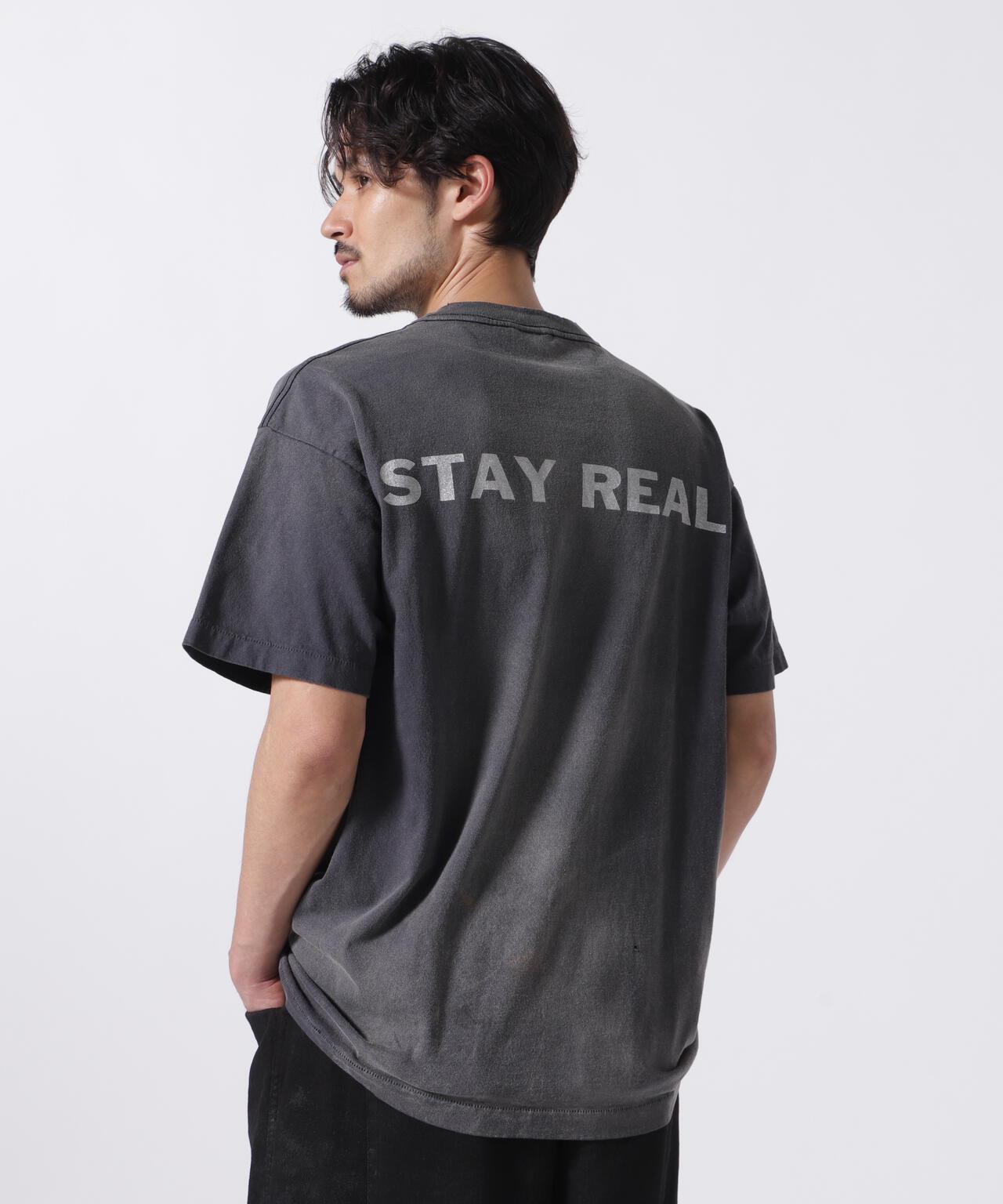 SAINT MICHAEL/セント マイケル×PTP/SS TEE/STAY REAL/BLK | ROYAL