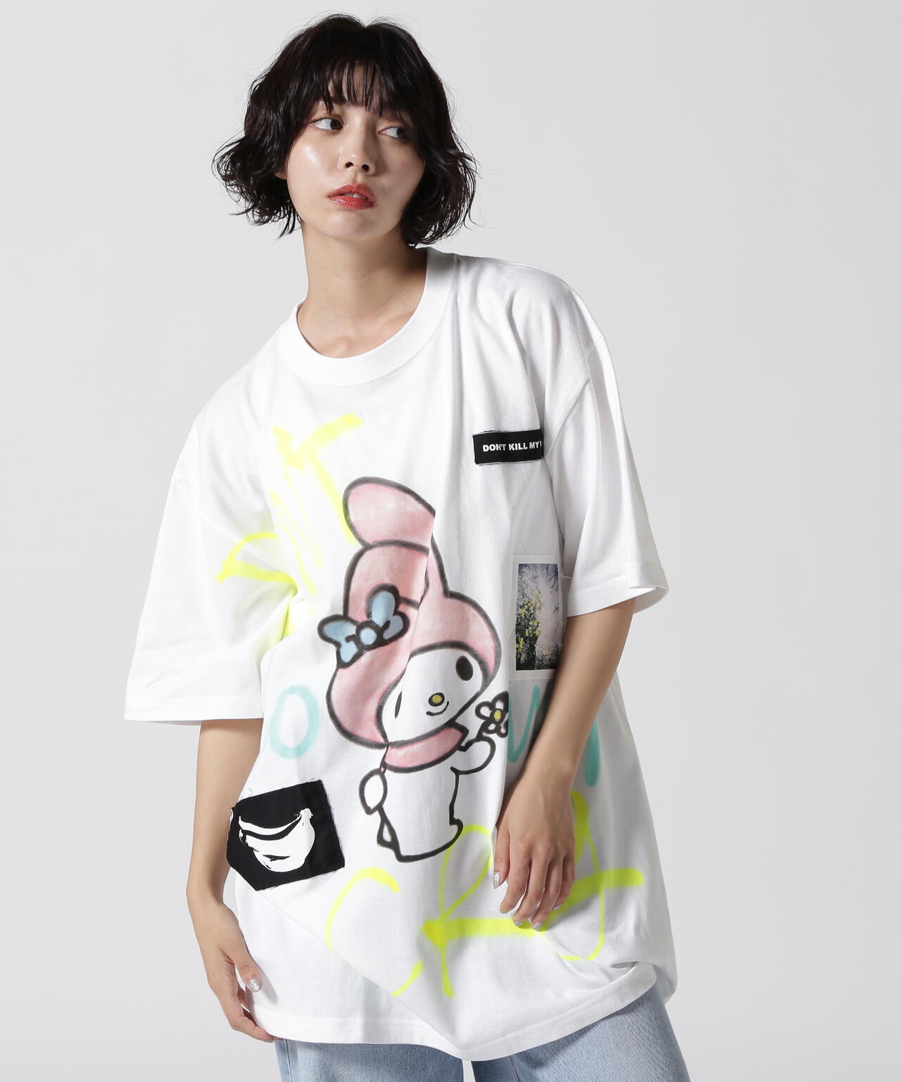 【Guernika×SANRIO CHARACTERS】HAND PAINTED TEEマイメロディ