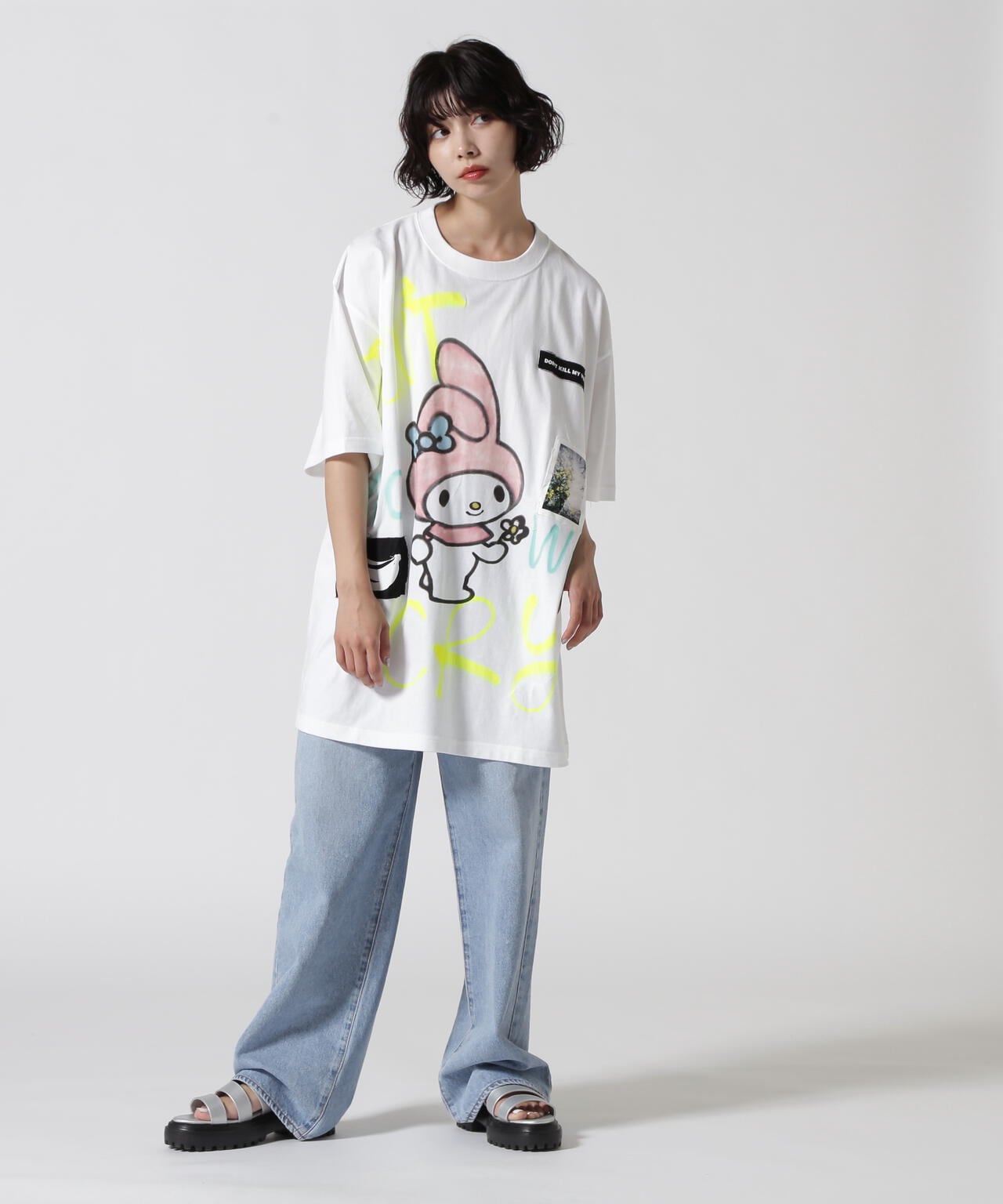 【Guernika×SANRIO CHARACTERS】HAND PAINTED TEEマイメロディ