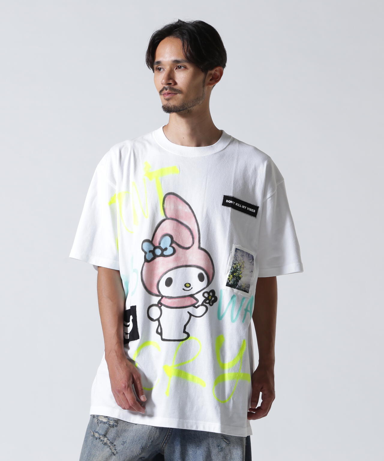 【Guernika×SANRIO CHARACTERS】HAND PAINTED TEEマイメロディ