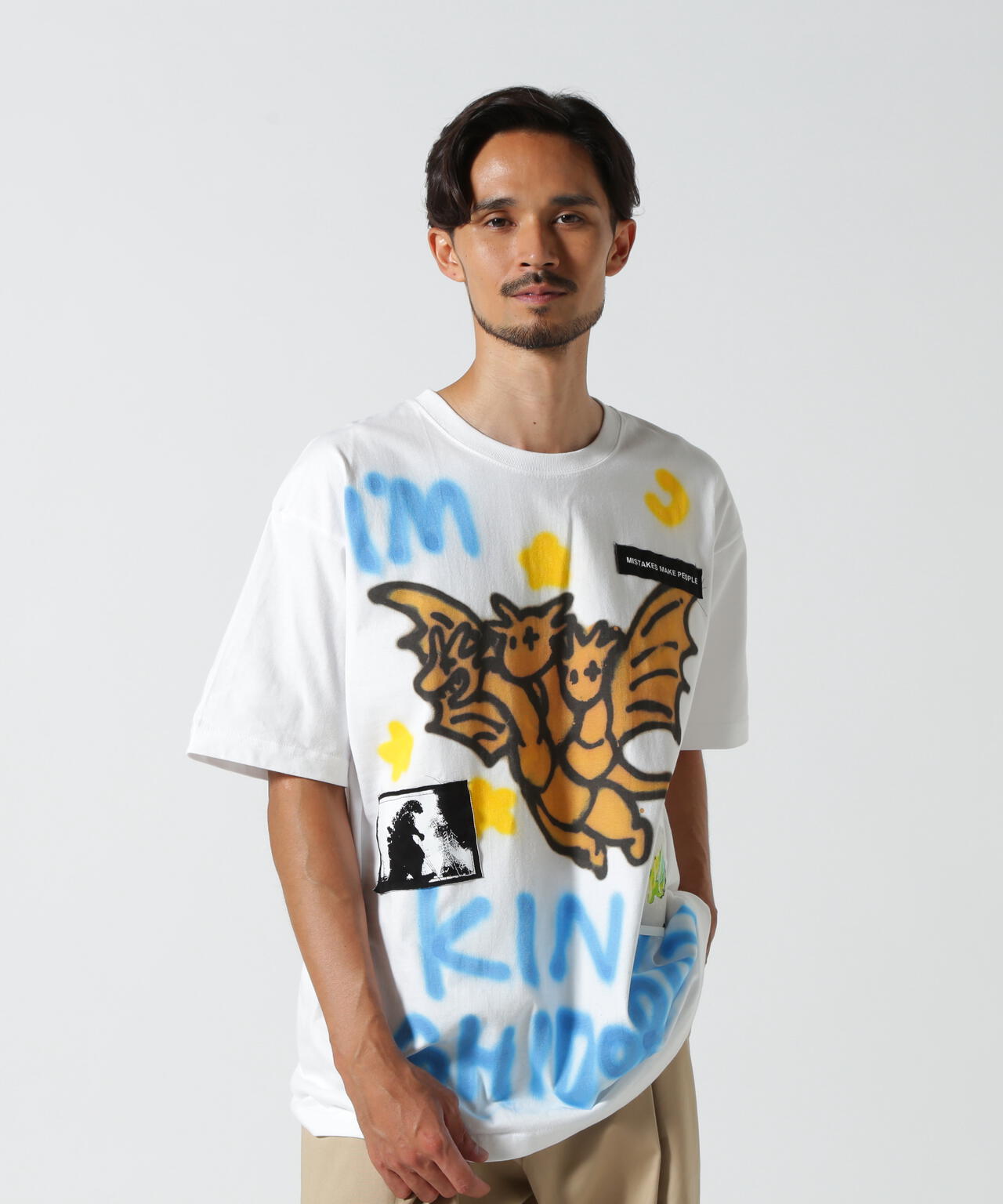 Guernika×Godzilla/ゲルニカ/PAINT T SHIRT/KING GHIDORAH