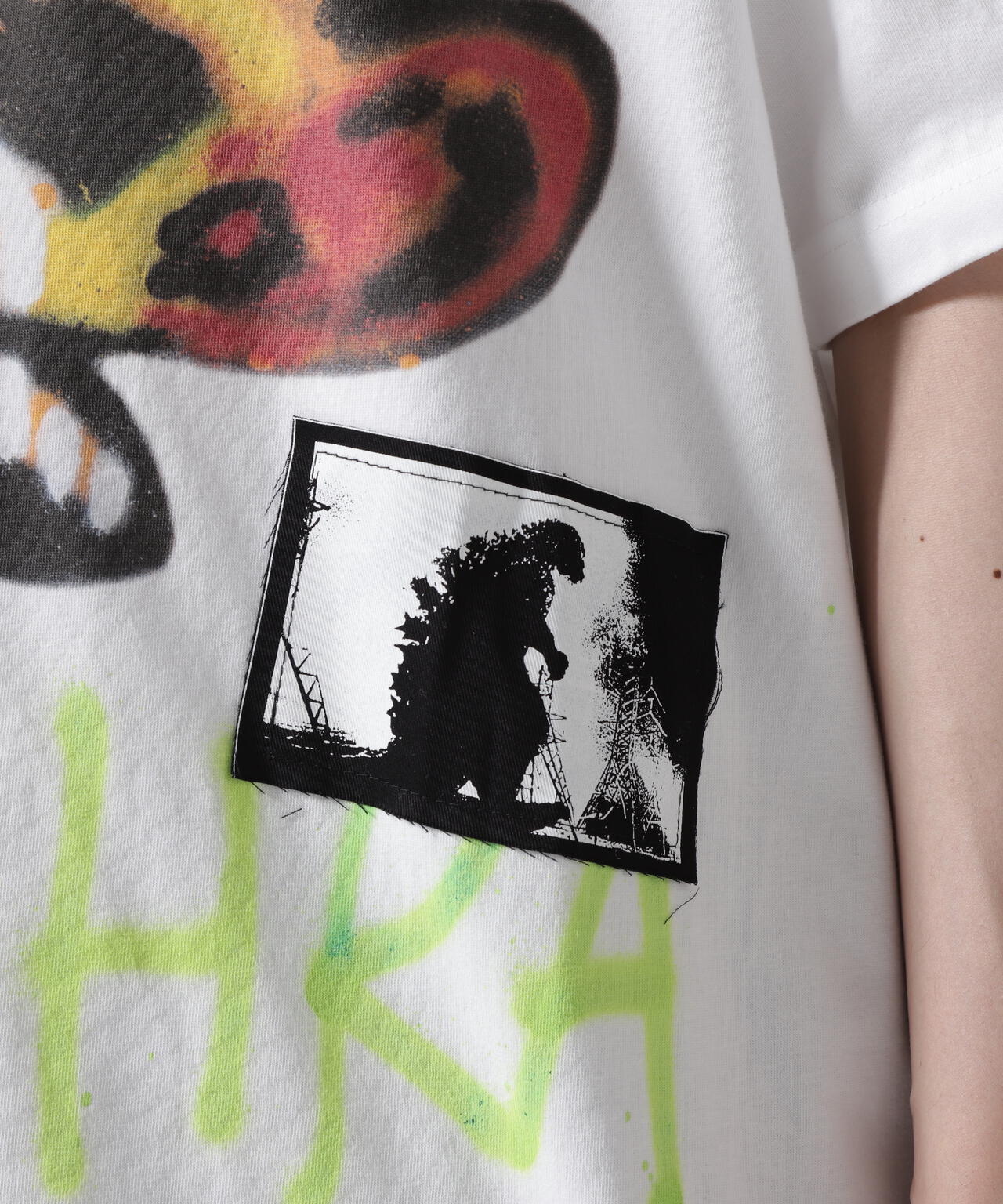 Guernika×Godzilla/ゲルニカ/PAINT T SHIRT/MOTHRA