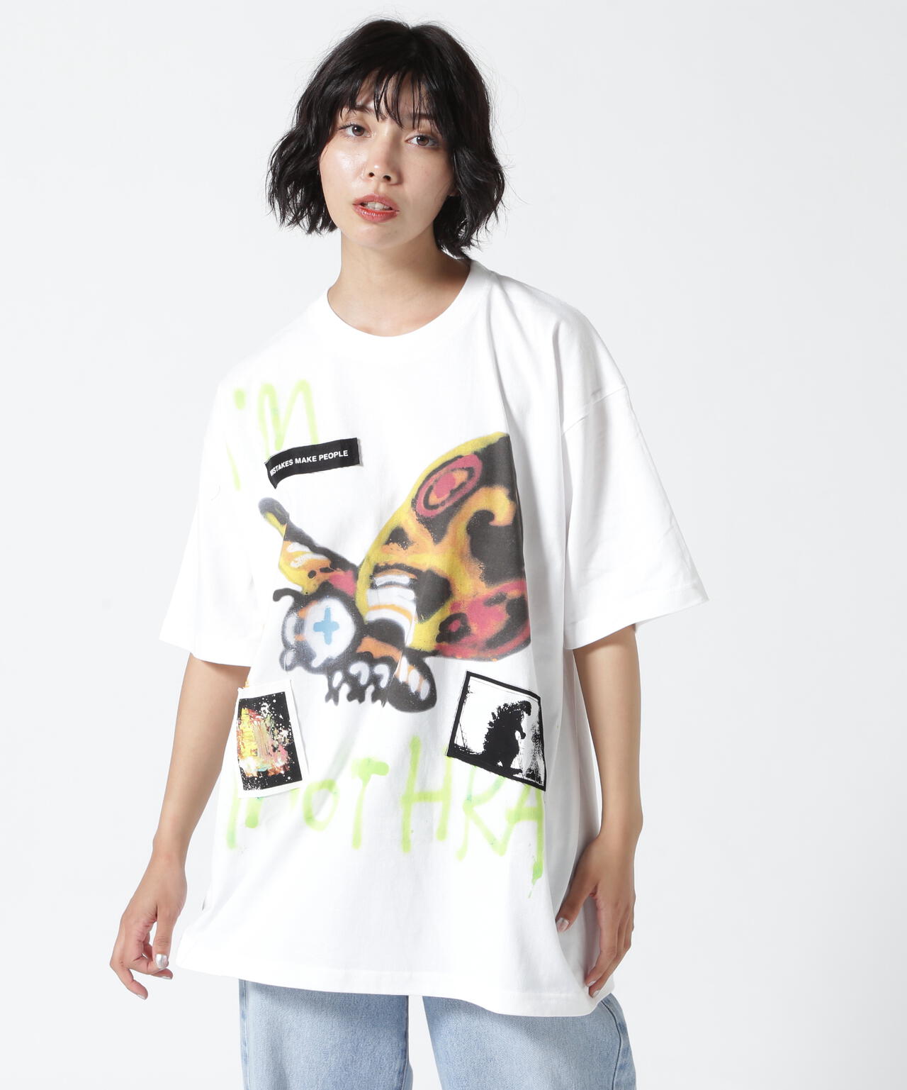 Guernika×Godzilla/ゲルニカ/PAINT T SHIRT/MOTHRA