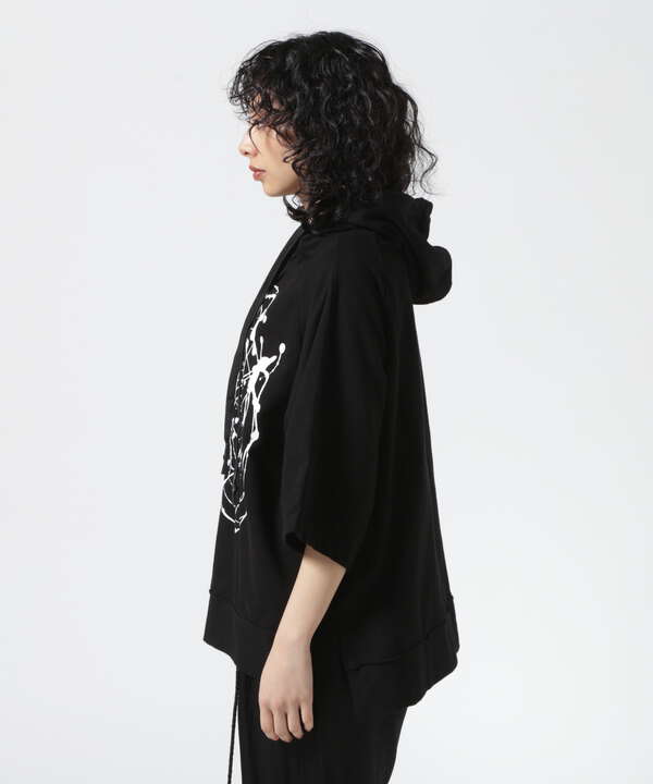 KMRii/ケムリ/Hooded Drop Pullover