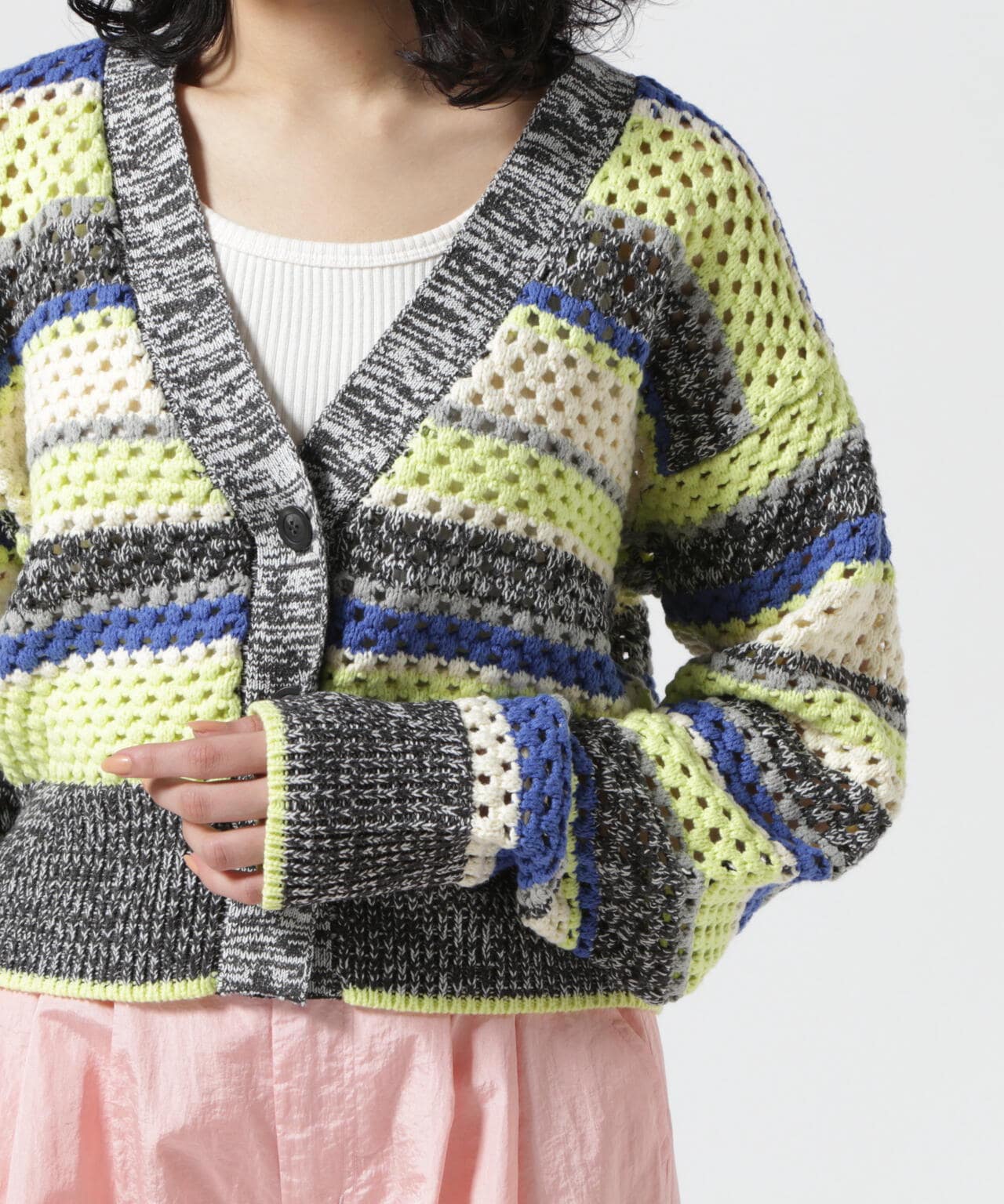 MAISON SPECIAL/メゾンスペシャル/Multi Border Cardigan