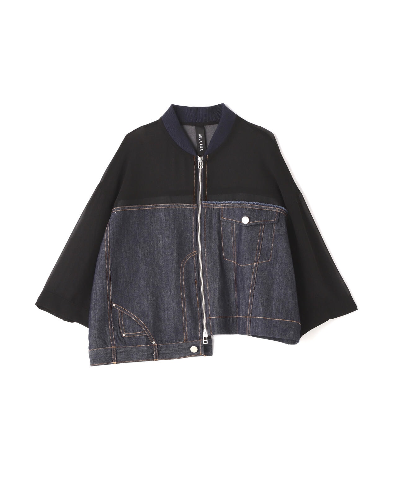 AULA AILA/アウラアイラ/DENIM COMBINATION BLOUSON