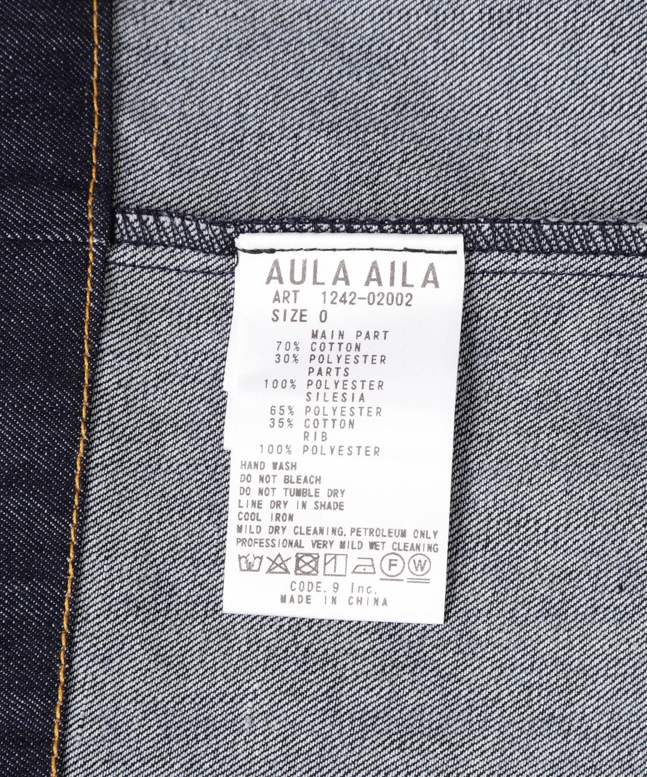 AULA AILA/アウラアイラ/DENIM COMBINATION BLOUSON