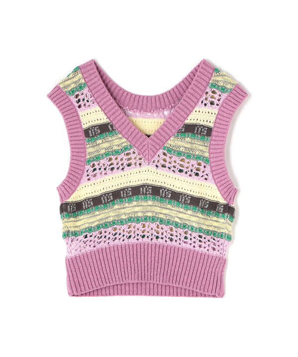 MAISON SPECIAL/メゾンスペシャル/Multicolor Knit Vest