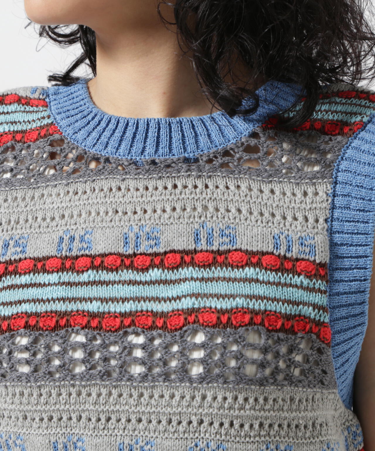 MAISON SPECIAL/メゾンスペシャル/Multicolor Knit Vest | ROYAL FLASH 