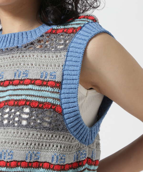 MAISON SPECIAL/メゾンスペシャル/Multicolor Knit Vest