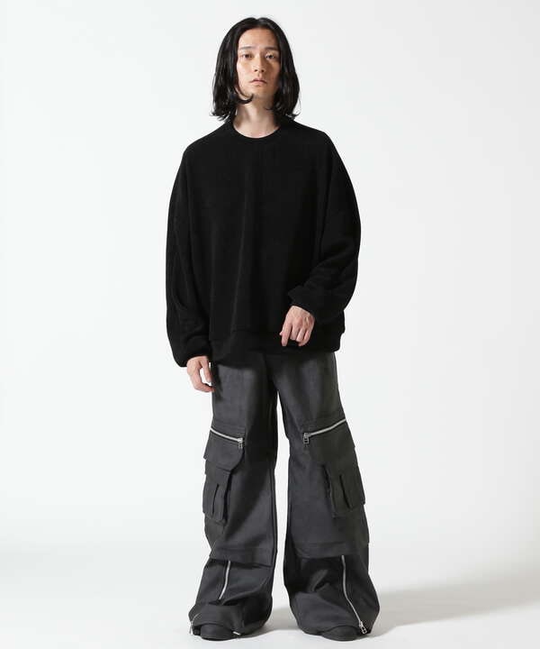 A.F ARTEFACT/Synthetic Leather Cargo Buggy Pants