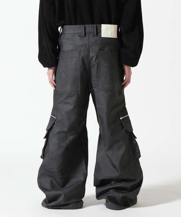 A.F ARTEFACT/Synthetic Leather Cargo Buggy Pants