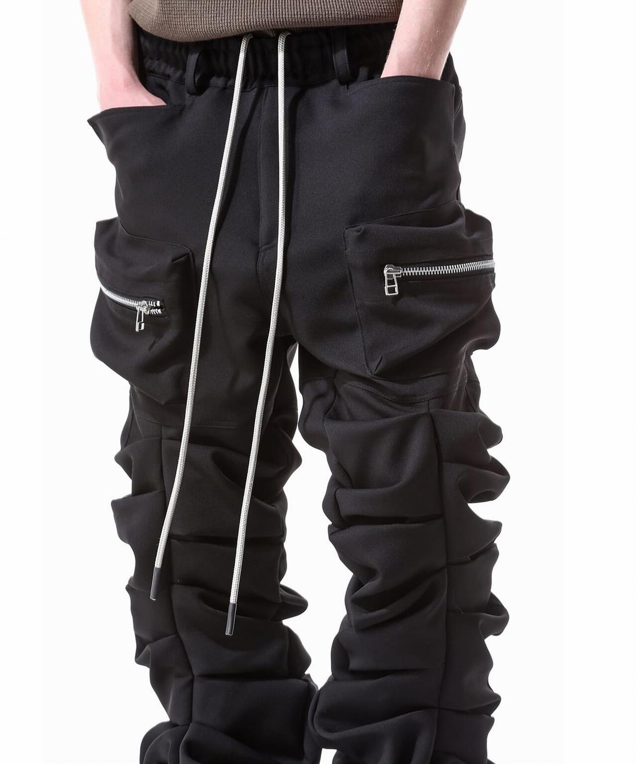 A.F ARTEFACT/Twill Monster Tuck Flare Baggy Pants