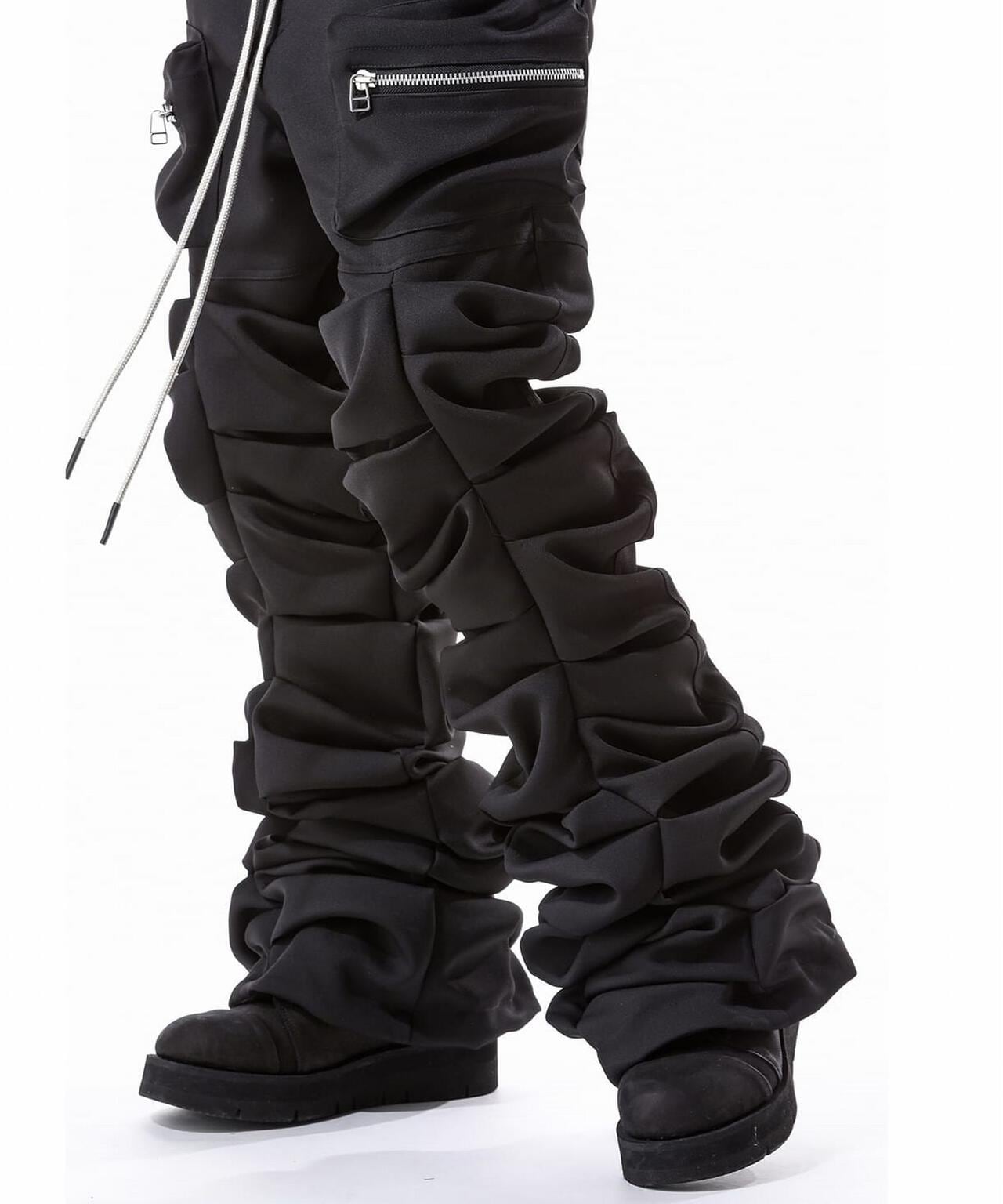 A.F ARTEFACT/Twill Monster Tuck Flare Baggy Pants