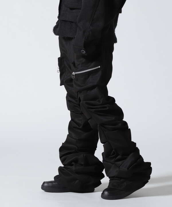 A.F ARTEFACT/Twill Monster Tuck Flare Baggy Pants